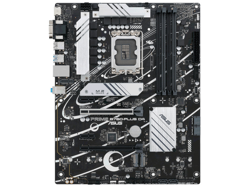Placa Mãe Asus PRIME B760-PLUS D4, Chipset B760, Intel LGA 1700, ATX, DDR4, 90MB1CW0-M1EAY0