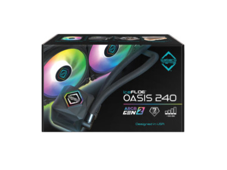 Water Cooler Deepcool LD240, ARGB, 240mm, Intel-AMD, Black, R-LD240-BKMSN-G-1