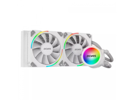 Water Cooler PCYES Sangue Frio 3 ARGB White Ghost, 120mm, Intel-AMD, Branco, ARGBSF3120WGBR
