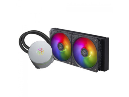 Water Cooler NZXT Kraken 240 RGB, 240mm, AIO LCD Display, Black, Intel-AMD, RL-KR240-B1