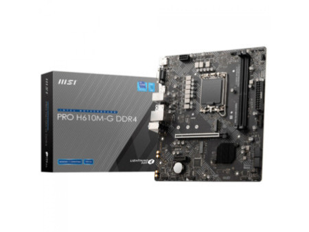 Placa Mãe MSI PRO H610M-G, Chipset H610, Intel LGA 1700, M-ATX, DDR4
