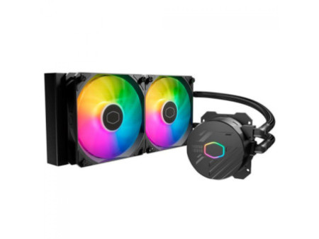 Water Cooler Cooler Master MasterLiquid 240 Atmos, ARGB, 240mm, Intel-AMD, Black, MLX-D24M-A25PZ-R1