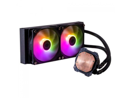 Water Cooler Cooler Master MasterLiquid 240 Atmos, ARGB, 240mm, Intel-AMD, Black, MLX-D24M-A25PZ-R1