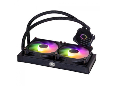 Water Cooler Cooler Master MasterLiquid 240 Atmos, ARGB, 240mm, Intel-AMD, Black, MLX-D24M-A25PZ-R1