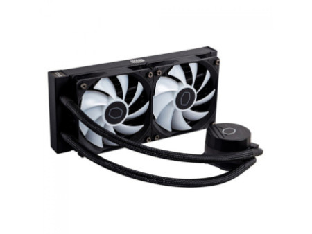 Water Cooler Cooler Master MasterLiquid 240 Atmos, ARGB, 240mm, Intel-AMD, Black, MLX-D24M-A25PZ-R1