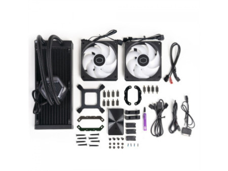 Water Cooler Thermaltake Toughliquid 240, Sync Turquoise, ARGB, 240mm, Intel-AMD, CL-W319-PL12TQ-A