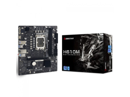 Placa Mãe Biostar H610MH D5, Chipset H610, Intel LGA 1700, MATX, DDR5