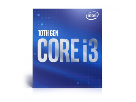 Processador Intel Core i3 10100F, 3.60GHz (4.30GHz Turbo), 10ª Geração, 4-Cores 8-Threads, LGA 1200, S/ Vídeo BX8070110100F
