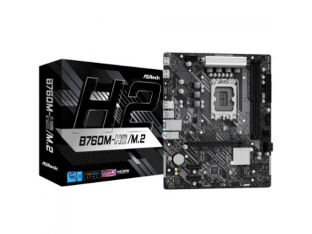 Placa Mãe ASRock B760M-H2/M.2, Chipset B760, Intel LGA 1700, mATX, DDR5, 90-MXBN00-A0UAYZ