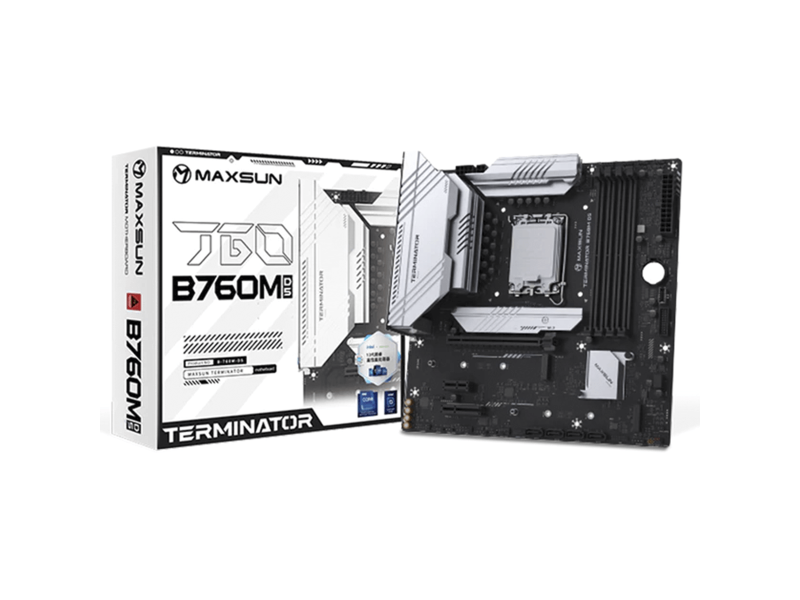 Placa Mãe MAXSUN Terminator B760M D5, Chipset B760, Intel LGA 1700, m-ATX, DDR5