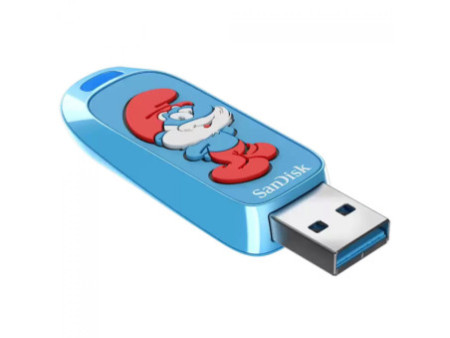 Pendrive SanDisk Smurfs, 64GB, USB 3.2, SDCZIS-064G-G46
