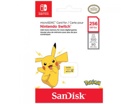 Cartão De Memória SanDisk MicroSD Nintendo Switch, 512GB, Transferência de até 100 MB/s, Class 10, SDSQXAO-512G-GNCZN
