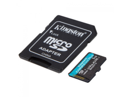 Cartão de Memória Kingston Canvas Go Plus, MicroSD 512GB, Com Adaptador, SDCG3/512GB