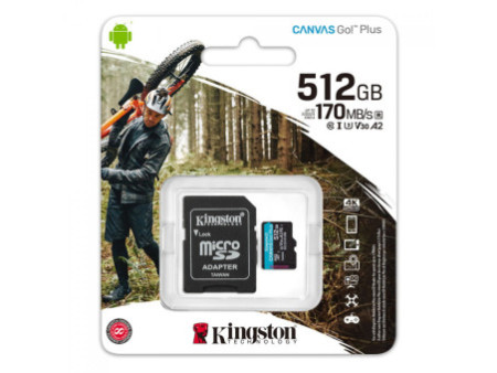Cartão De Memória Express Adata Premier Extreme microSDXC SD7.1, 512GB, Classe 10, UD512GEX3L1-C