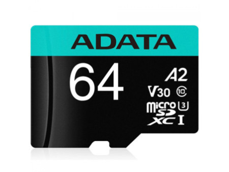 Cartão De Memória Adata Premier Pro MicroSDXC/SDHC UHS-I, 256GB, Classe 10, Com Adaptador, AUSDX256GUI3V30SA2-RA1