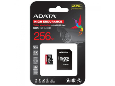 Cartão De Memória Adata Premier Pro MicroSDXC/SDHC UHS-I, 512GB, Classe 10, Com Adaptador, AUSDX512GUI3V30SA2-RA1