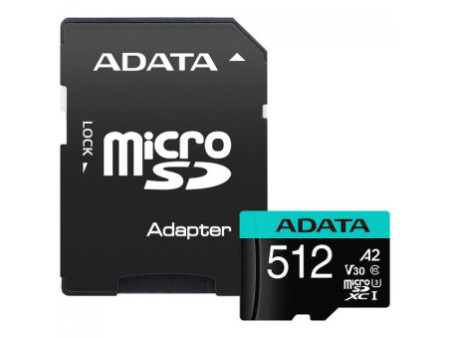 Cartão De Memória Adata Premier Pro MicroSDXC/SDHC UHS-I, 1TB, Classe 10, Com Adaptador, AUSDX1TUI3V30SA2-RA1