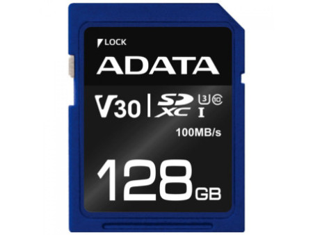 Cartão De Memória Adata Premier Pro SDXC UHS-I, 256GB, Classe 10, ASDX256GUI3V30S-R