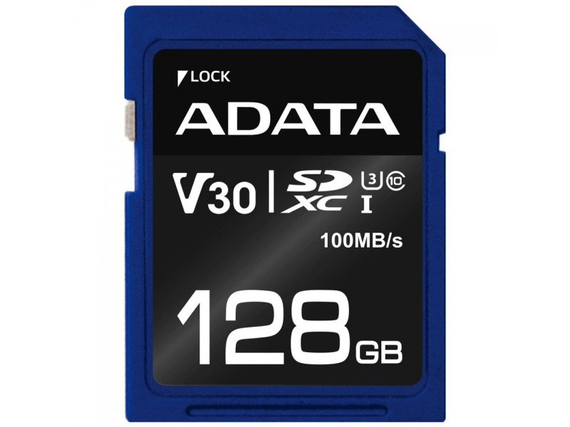 Cartão De Memória Adata Premier Pro SDXC UHS-I, 256GB, Classe 10, ASDX256GUI3V30S-R