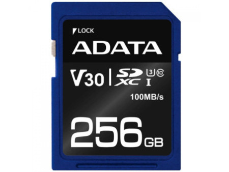 Cartão De Memória Adata Premier One SDXC UHS-II, 256GB, Classe 10, ASDX256GUII3CL10-C