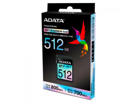Cartão De Memória Adata Premier Extreme SDXC SD 7.0, 256GB, Com Mini SSD, PCIe Gen3 e UHS-I, Classe 10, ASD256GEX3L1-C