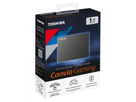 HD Externo Toshiba Canvio Gaming 2TB, USB 3.0, Até 5Gb/s, HDTX120XK3AA