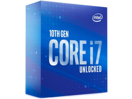 Processador Intel Core i7 10700K, 3.80GHz (5.10GHz Turbo), 10ª Geração, 8-Cores 16-Threads, LGA 1200, BX8070110700K