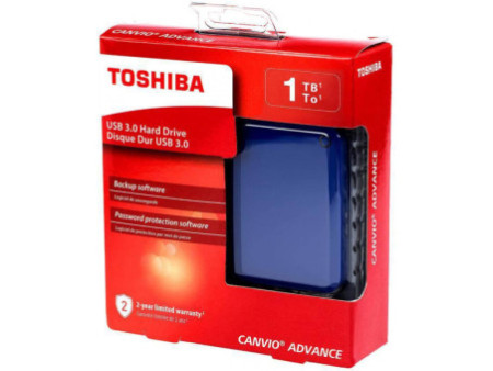 HD Externo Portátil Toshiba Canvio Advance 1TB HDTC910XK3AA USB 3.0 Preto