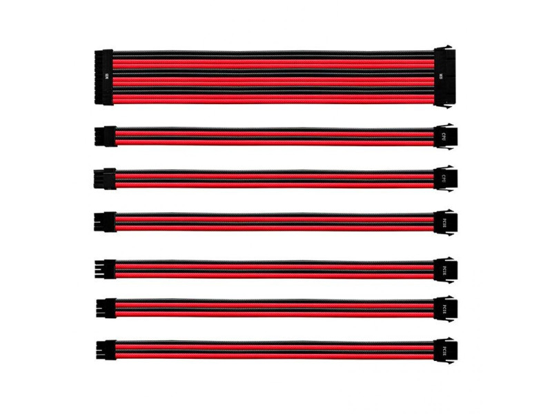 Kit Cabos Extensores Cooler Master, Black/White, CMA-NEST16WTBK1-GL