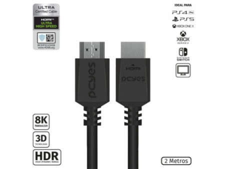 Cabo HDMI 2.0 Vinik, 4K, 2m, Blindado, H20B-2