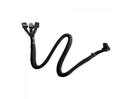 Cabo Adaptador Cooler Master 12VHPWR, PCIe 5.0 12+4 Pinos, 90 Graus, 650mm, Type-1, CMA-NFPC16XXBK1-GL