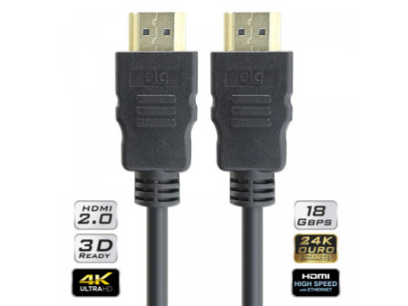 Cabo HDMI ELG 2.0, 4K ULTRA HD 3D, 1,8 Metros, HS1018