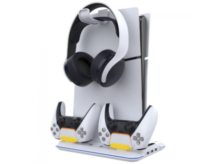 Suporte de Mesa Bluecase Ergo Flexy, Articulado, Com Pistão, Para 2 Monitores 12 Até 32 Pol, Branco, BSMTG02-3WBX