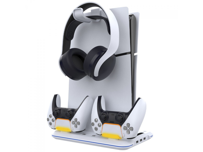 Suporte de Mesa Bluecase Ergo Flexy, Articulado, Com Pistão, Para 2 Monitores 12 Até 32 Pol, Branco, BSMTG02-3WBX