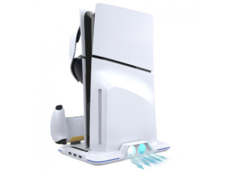 Suporte de Mesa Bluecase Ergo Flexy, Articulado, Com Pistão, Para 2 Monitores 12 Até 32 Pol, Branco, BSMTG02-3WBX