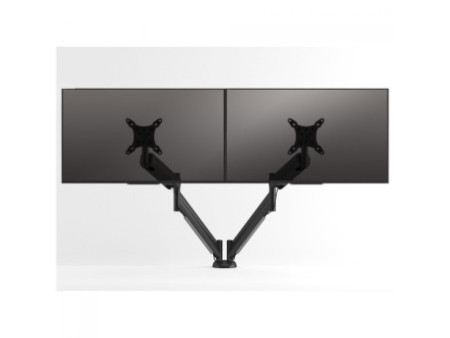 Suporte de Mesa Octoo Clipway-N1 Titanium, Articulado, Para Monitor Até 26 Pol e Notebook Até 16 Pol