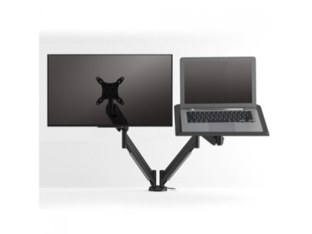 Suporte de Mesa Octoo Clipsmart Gamer, Articulado, RGB, Para Monitor Até 49 Pol, Preto