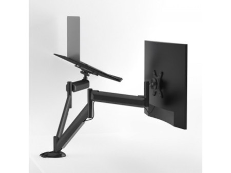 Suporte de Mesa Octoo Clipsmart Gamer, Articulado, RGB, Para Monitor Até 49 Pol, Preto