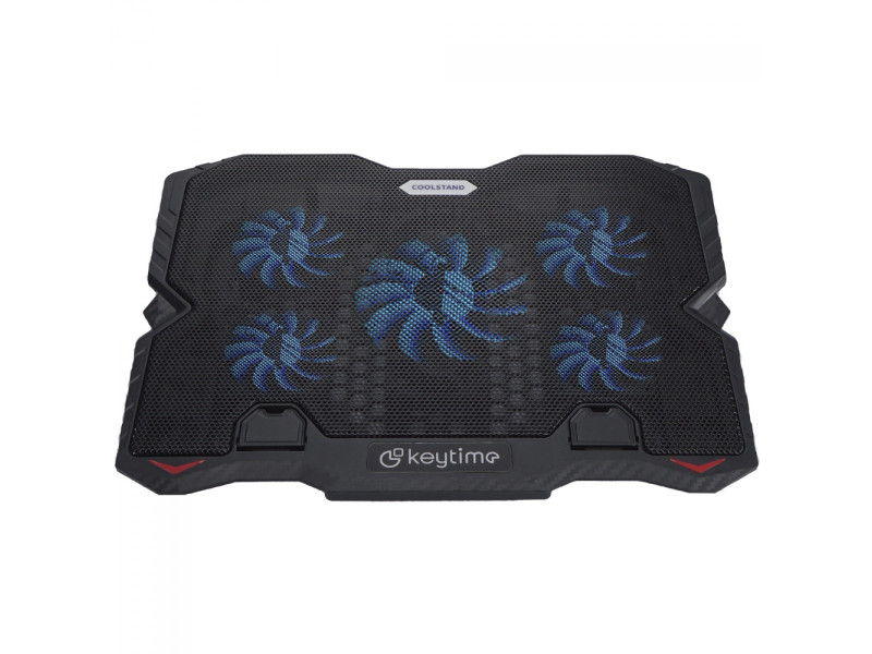 Suporte para Notebook Keytime CoolStand 6, Ajustável, Preto, Com 6 Fans, KYT00022