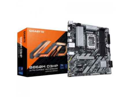 Placa Mãe Gigabyte B860M D3HP, Chipset B860, Intel LGA 1851, MATX, DDR5, 9MB86M3HP-00