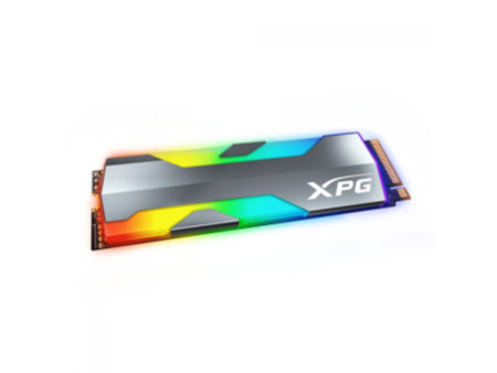 SSD XPG Spectrix S20G RGB, 500GB, M.2 2280 NVMe, Leitura 2500MBs e Gravação 1800MBs, ASPECTRIXS20G-500G-C
