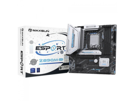 Placa Mãe Maxsun eSport Z890M WiFi, Chipset Z890, Intel LGA 1851, mATX, DDR5