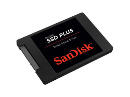 SSD SanDisk Plus, 480GB, Sata III, Leitura: 535MBs e Gravação: 445MBs, SDSSDA-480G-G26