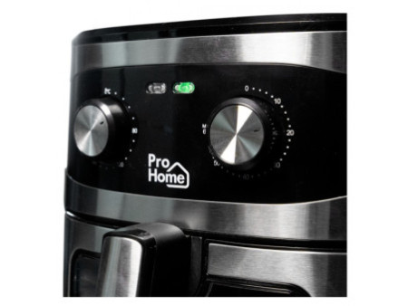 Fritadeira Elétrica Air Fryer Pro Home Classic PRO, 100% Digital, Com Visor, 6.5L, 110V, Preto e Inox, PH-AF-CP1500WS7LS110D