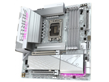 Placa Mãe Gigabyte B860M Aorus Elite WiFi6E ICE, Chipset B860, Intel LGA 1851, mATX, DDR5
