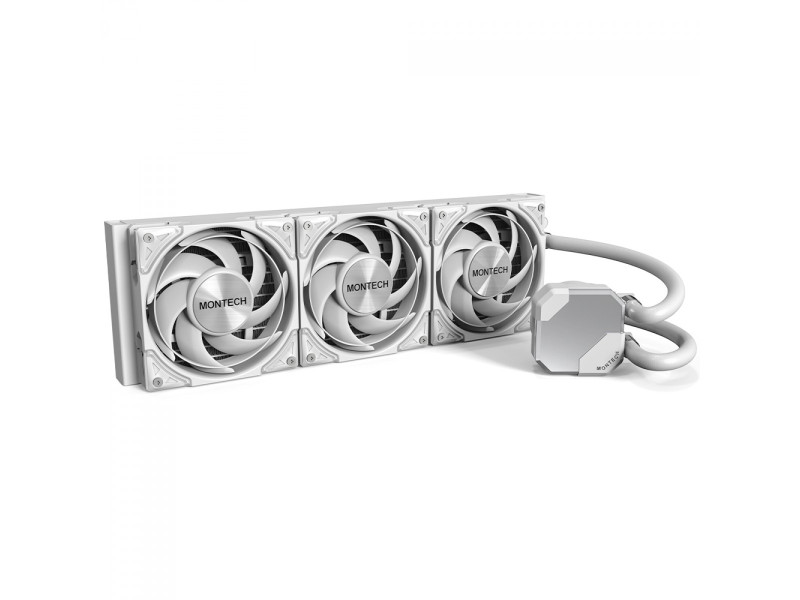 Water Cooler Montech HyperFlow Silent, 240mm, Intel-AMD, PWM, Branco