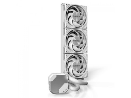 Water Cooler Montech HyperFlow Silent, 240mm, Intel-AMD, PWM, Branco