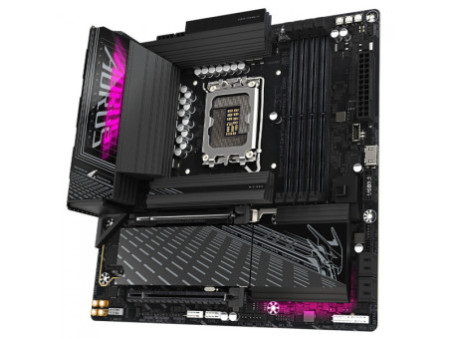 Placa Mãe Gigabyte B860M Aorus Pro WiFi7, Chipset B860, Intel LGA 1851, mATX, DDR5