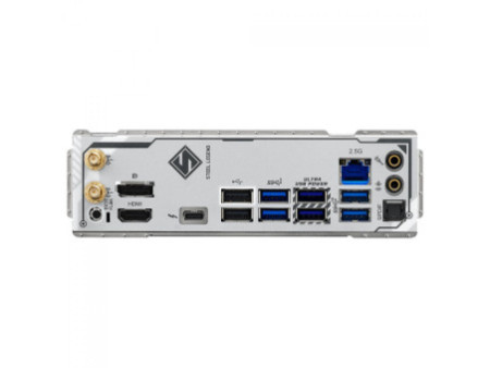 Placa Mãe ASRock B860M Steel Legend WiFi, Chipset B860, Intel LGA 1851, mATX, DDR5, Branco