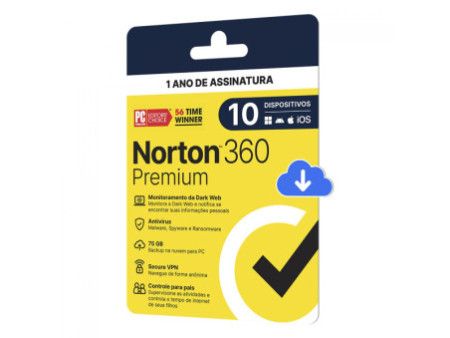 Antivírus Norton 360 Deluxe, 5 Dispositivos, 12 Meses, Digital para Download, 21430753